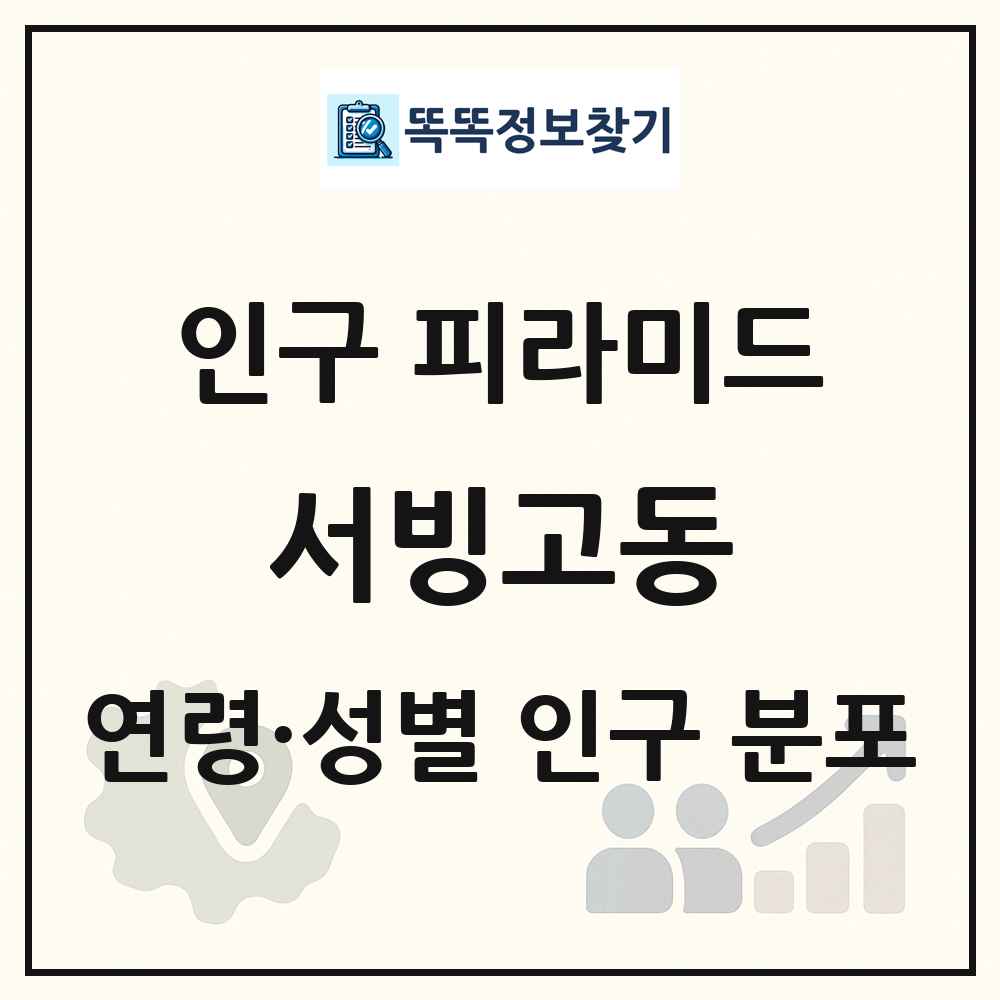 서빙고동 인구 피라미드 링크 그림